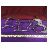 Lot incl. Kelly 230 steel spurs with leather