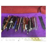 Lot of pens incl. Parker, Cross and more