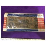 Lot of replica confederate currency in envelope