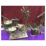 Lot of musical metal sculptures local pickup only