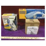 Lot of items in boxes - fabric steamers and