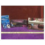 Lot of items in boxes incl. straightener, curler