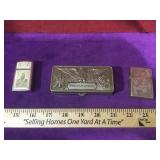 Antique Gillette razor set and pair of vintage