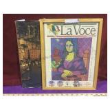 Framed signed newspaper by artist on front page