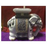 Ceramic elephant plant stand/garden seat 18