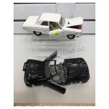 2 die cast cars, Maisto white Ford, black Jada,
