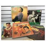 6 vintage Elvis Lps,