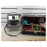 Polaroid 320 Land Camera set with case, flash,