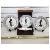 4 Ruben Toledo plates for Nordstrom, LE 2002,