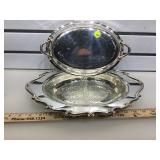 F.B. Rogers 13 in oval silverplate covered