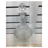 Crystal decanter, stopper, vg condition, local