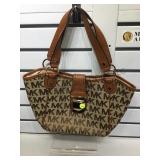 Michael Kors Signature shoulder tote handbag vg