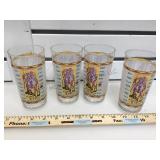 4 Kentucky Derby glasses, 1997, Derby # 123,