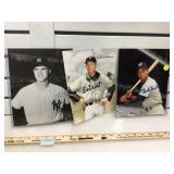 3 MLB PHOTOS, 2 signed, local pickup only
