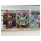 3 artist signed comic books, no COA s