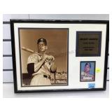 Mickey Mantle Autographed photo with a