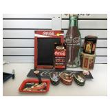 Group of Coca Cola collectibles, local pickup