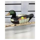Wood hand carved duck decoy,