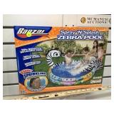 Banzai Spray and Splash Zebra inflatable pool,