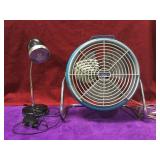 Lakewood table fan & LED table lamp.