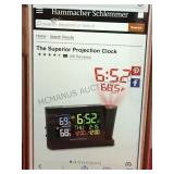 A pair of Hammacher  Schlemmer projection clocks,