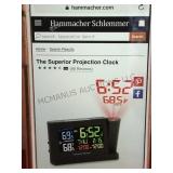 A pair of Hammacher Schlemmer Projection clocks,
