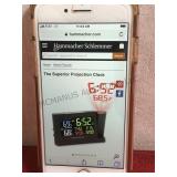 A pair of Hammacher Schlemmer Projection Clocks,