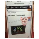 A pair of Hammacher Schlemmer Projection clocks,