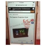 A pair of Hammacher Schlemmer Projection Clocks,