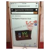 A pair of Hammacher Schlemmer Projection Clocks,