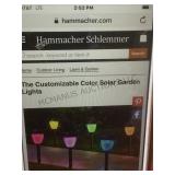 The Customizable color solar garden light,