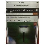 Solar Walkway Light, HAMMACHER SCHLEMMER STORE
