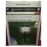 Solar walkway light,  Hammacher Schlemmer store