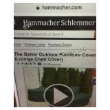 The Better Outdoor Lounge Chair Cover, HAMMACHER