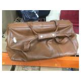 Leather Duffel Bag, Hammacher Schlemmer STORE