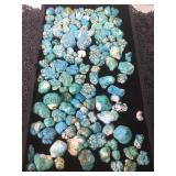 A lot of dyed drilled  Howlite stones