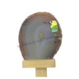 Geode slice on pedestal