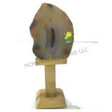 Geode slice on pedestal