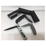3 pocket knives, Falcon & more
