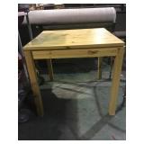 Wood breakfast table w/ hidden storage.