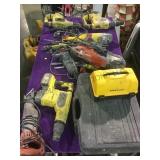 DeWalt impact drivers, Milwaukee  sawsalls &
