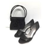 Liz Clairborne high heels sz 8m & fashion purse.