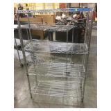 4 tier chrome stationary rack, local pickup only
