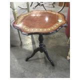 Tea table, 3 legs, inlaid top, local pickup only