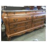 Marble top  bombay dresser, 8 drawers, beautiful