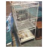 Steel parrot cage, about 4 ft tall, local pickup
