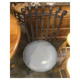 Iron chair, padded seat, local pickup only