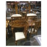 Dining room set, 6 chairs , oval table, local