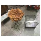 2 metal racks, vintage, local pickup only