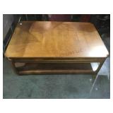 Vintage coffee table, on castors, vg  condition